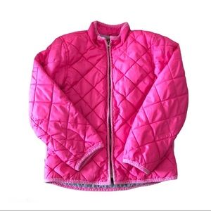 Old Navy Pink Light Puffer Jacket Coat Wind Girls